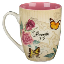 Load image into Gallery viewer, Mug - Trust in the Lord Pink Floral - Pro 3:5
