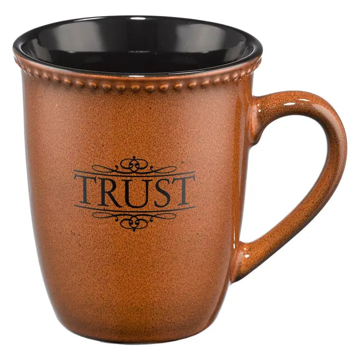 Mug - Stonewear Brown/Black Trust Ps 91:2