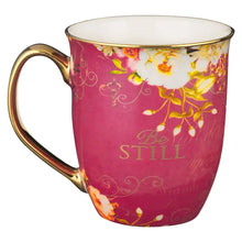 Load image into Gallery viewer, Mug - Pink/White Butterfly Be Still Ps. 46:10
