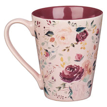 Load image into Gallery viewer, Mug - The Plans I Have for You Plum Floral Ceramic Coffee Mug – Jeremiah 29:11
